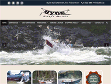 Tablet Screenshot of hydeoutdoors.com